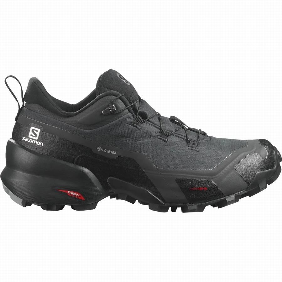 Salomon Cross Hike Gore-tex Vandringsskor Dam Svarta [EZN2629WU]